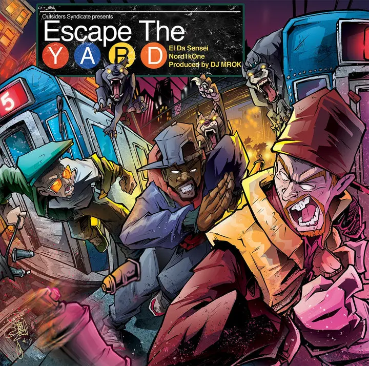 Cover of El Da Sensei, Nord1kone & DJ MROK - Escape The Yard (CD-R)