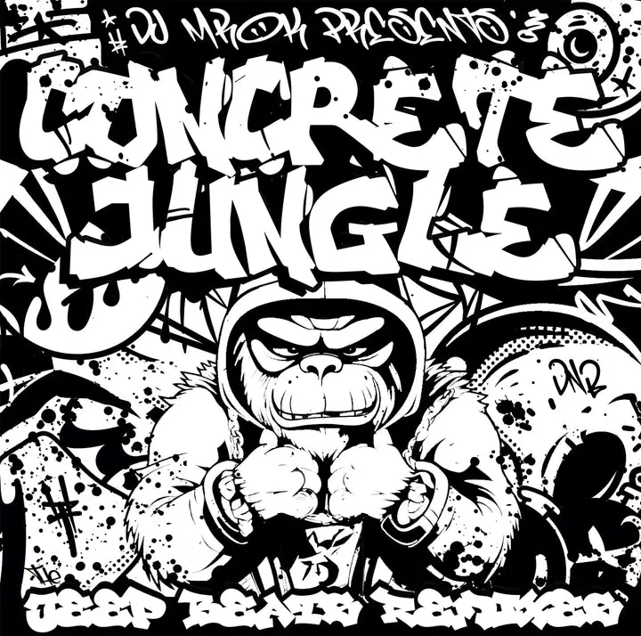 Cover of DJ MROK - Concrete Jungle: The Jeep Beats Remixes (CD-R)