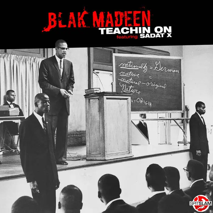 Cover of Blak Madeen - Teachin On featuring Sadat X (CD-R Maxi-Single)