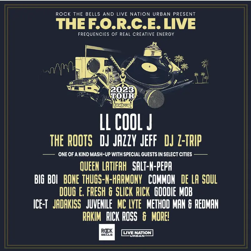 LL COOL J Announces "THE F.O.R.C.E. LIVE" With The Roots, DJ Jazzy Jeff, Z-Trip + More