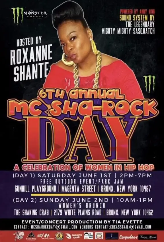MC Sha-Rock's Women In Hip-Hop Festival Takes Over The Bronx On June 1