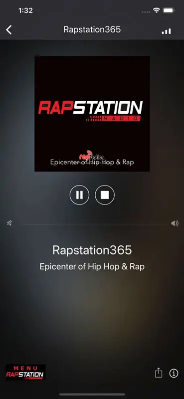 Screenshot 2 of Rapstation Network iOS App